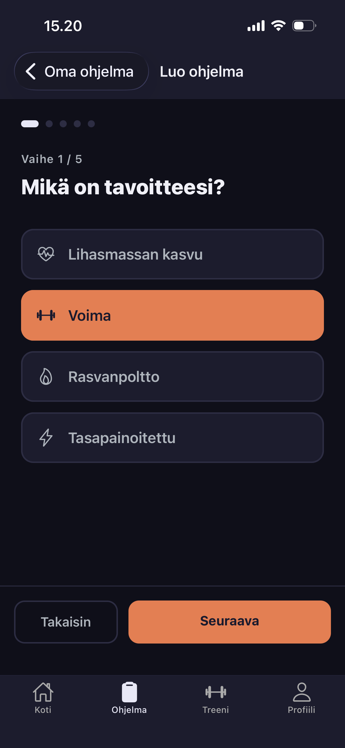 Kerro tavoitteistasi